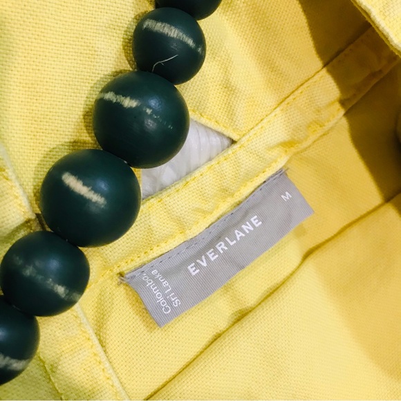 Everlane Cross Back Apron Mini Dress Sz M - Picture 10 of 12